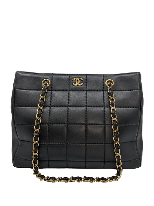 Rare Vintage Chanel Chocolate Bar Shopping Tote